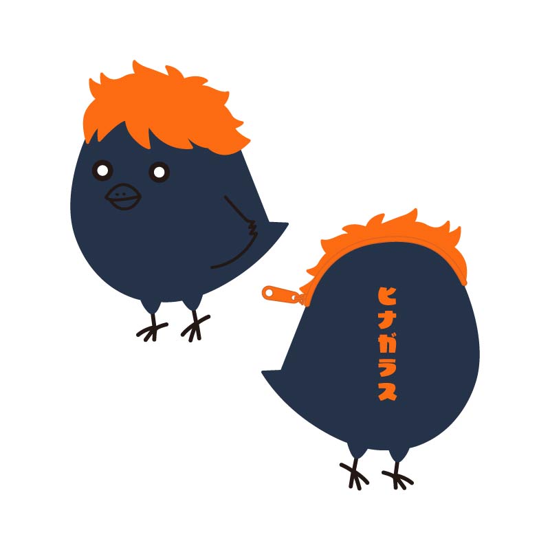 ハイキュー!!_モフモフコインケース A:ヒナガラス