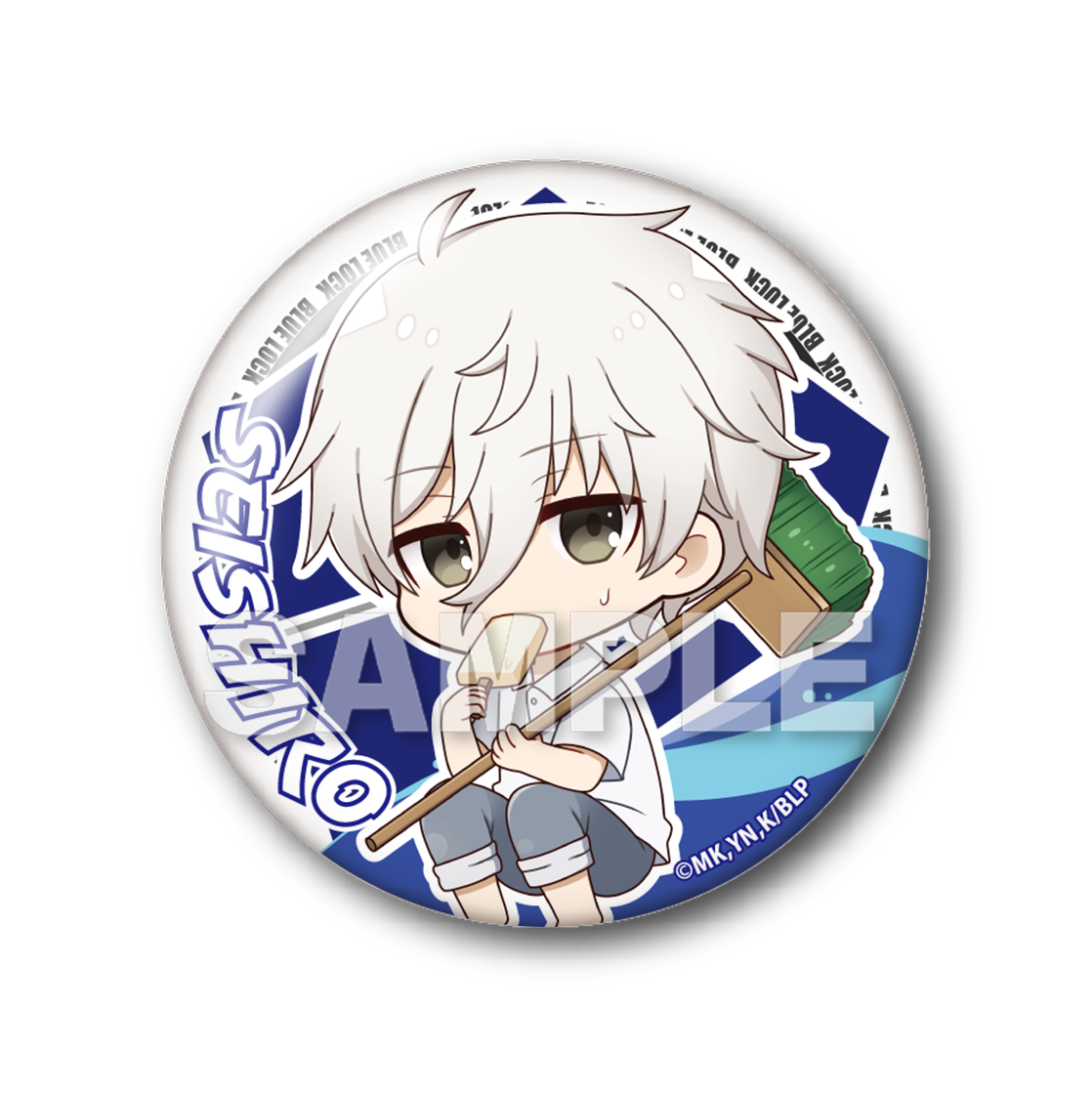 ブルーロック_トレーディング缶バッジ プール掃除 Ver. 1pcs