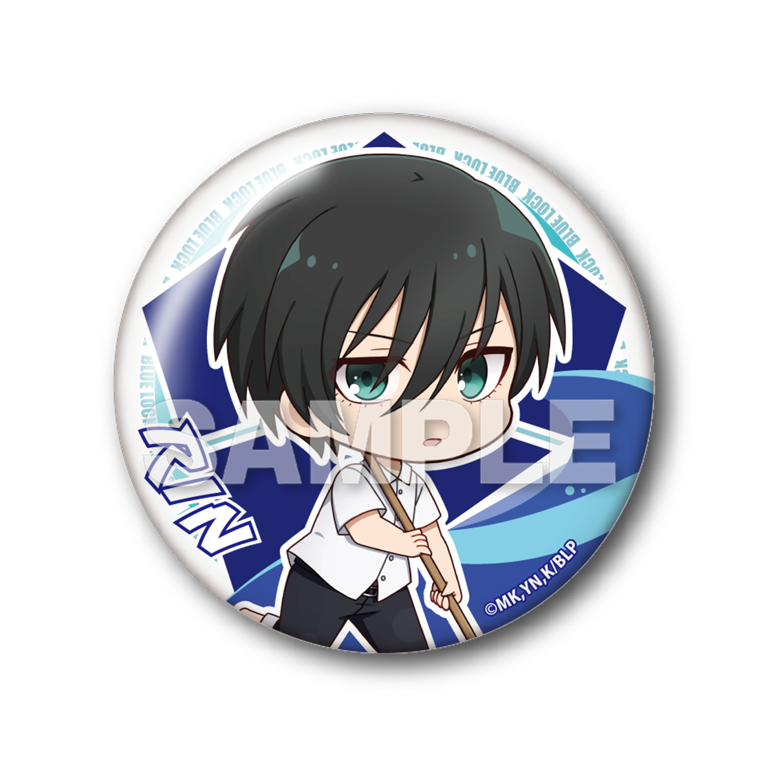 ブルーロック_トレーディング缶バッジ プール掃除 Ver. 1pcs