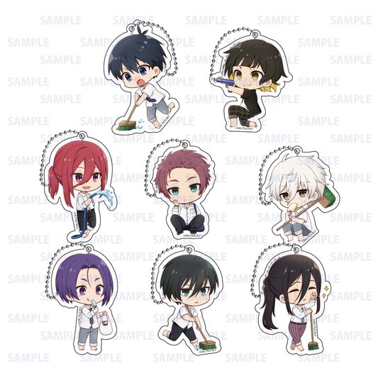 ブルーロック_トレーディングアクリルキーホルダー プール掃除 Ver. 1pcs