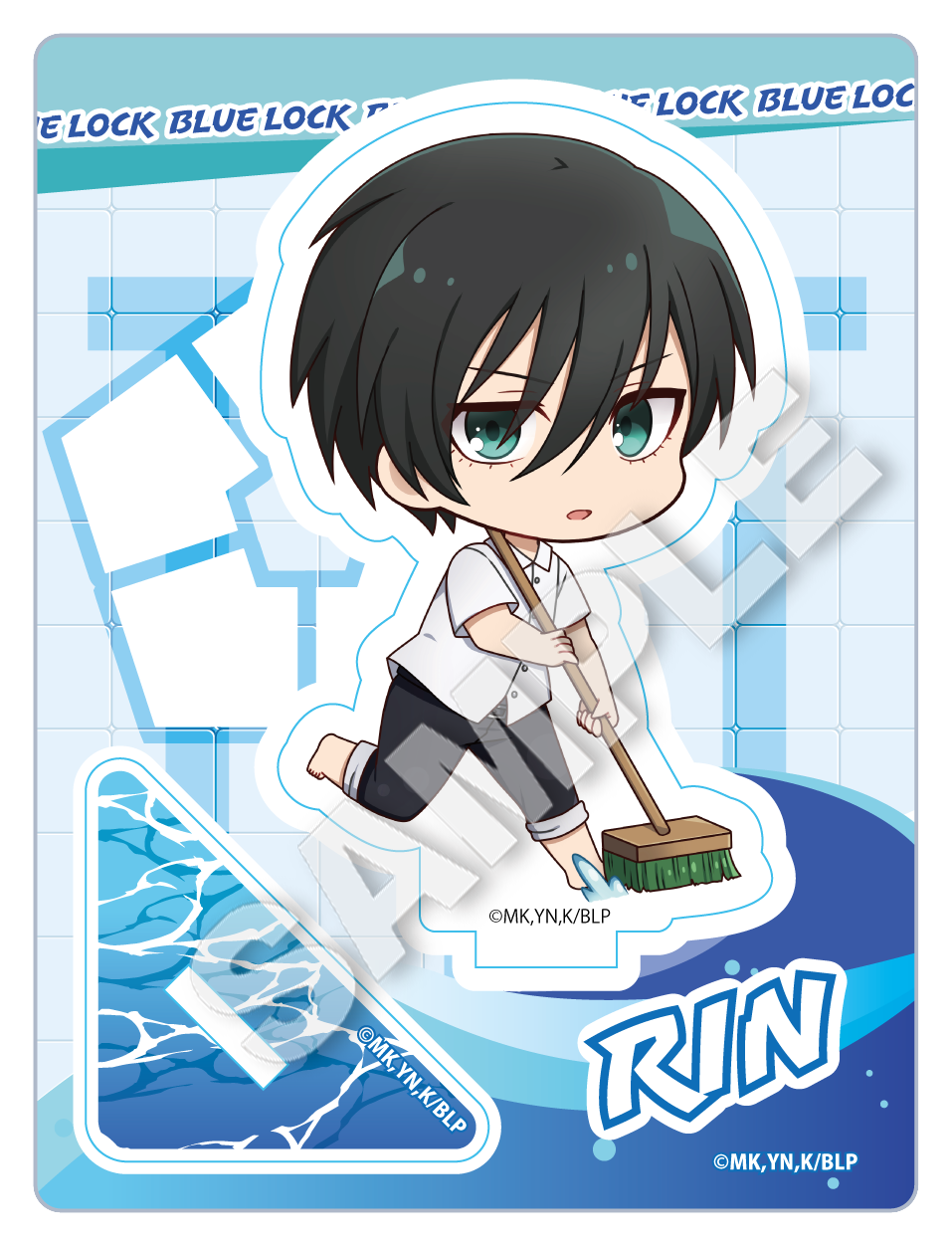 ブルーロック_ミニキャラスタンド プール掃除 Ver. 糸師凛