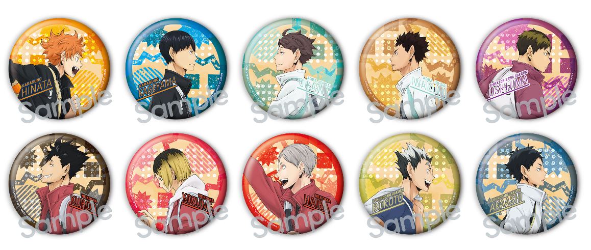 ハイキュー!!_カラパレ 登校  缶バッジ 1BOX