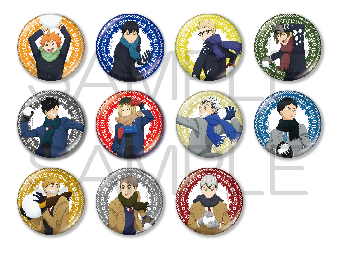 ハイキュー!!_おおきなキラキラ缶バッジコレクション 雪あそびver.【BOX】