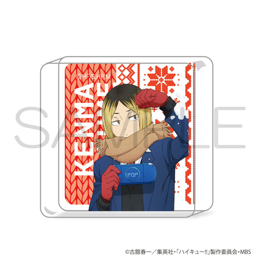ハイキュー!!_miniアクリルブロック　雪あそびver. 孤爪研磨