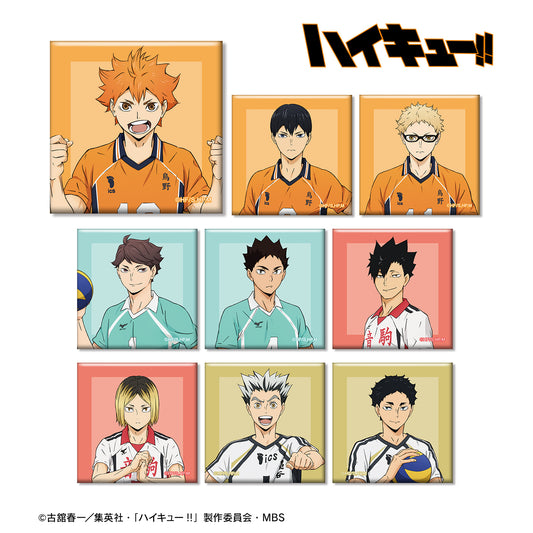 ハイキュー!!_トレーディング スクエア缶バッジ セカンドユニフォームver.(単位/BOX)