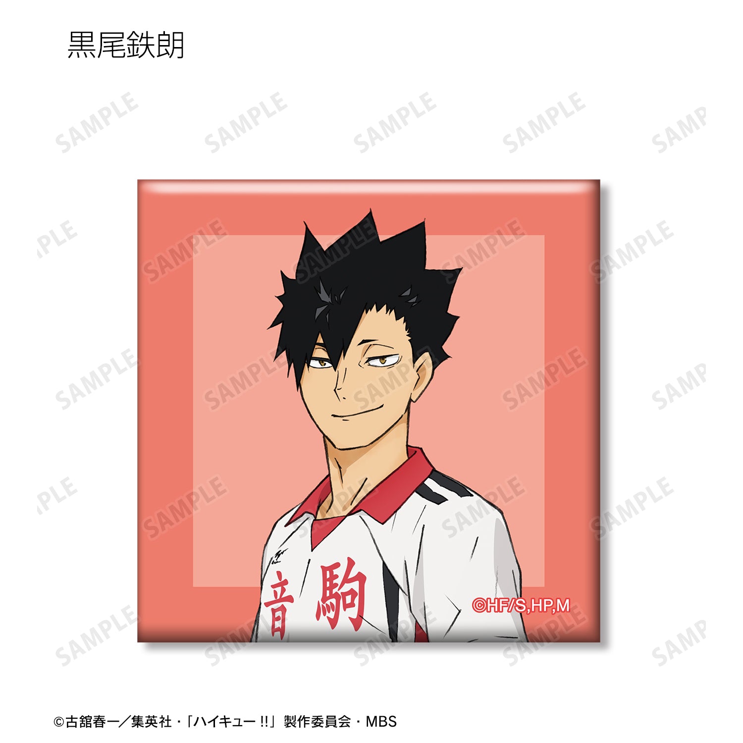 ハイキュー!!_トレーディング スクエア缶バッジ セカンドユニフォームver.(単位/BOX)