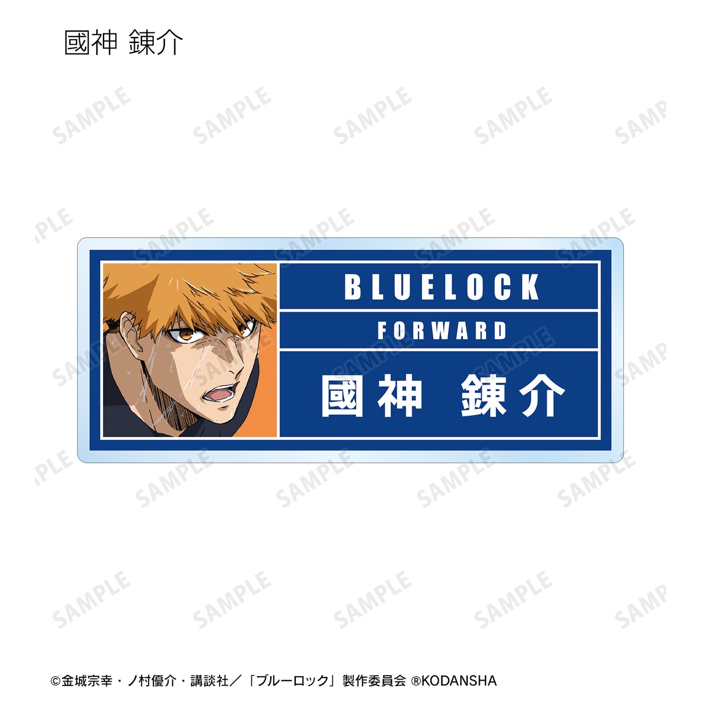 ブルーロック_トレーディングアクリルネームプレート(単位/単品)