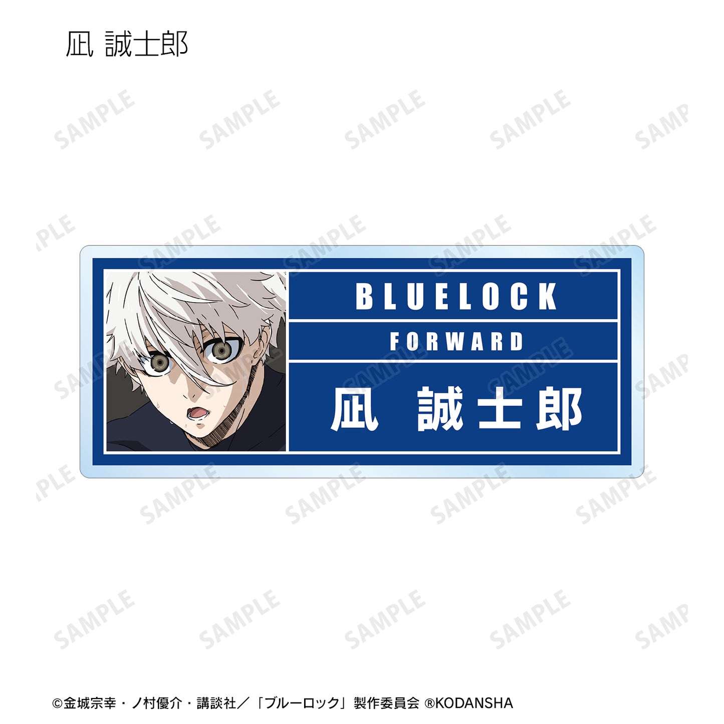 ブルーロック_トレーディングアクリルネームプレート(単位/単品)