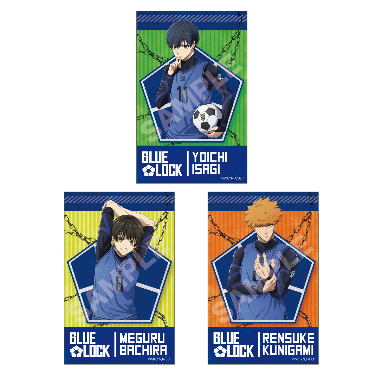 ブルーロック_サテン地ステッカー /01 第1弾(全5種) 1BOX