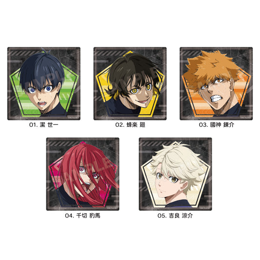 ブルーロック_ビッグスクエア缶バッジ /01 第1弾(全5種) 1BOX