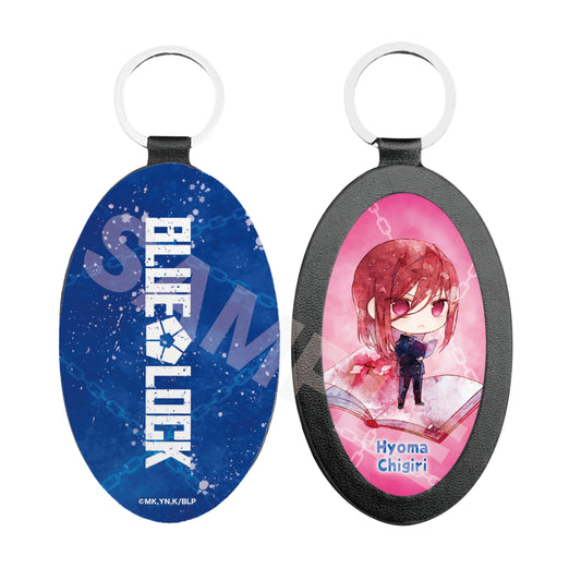 ブルーロック_キャラでるアート レザーキーホルダー /14 千切 豹馬(ミニキャラ)