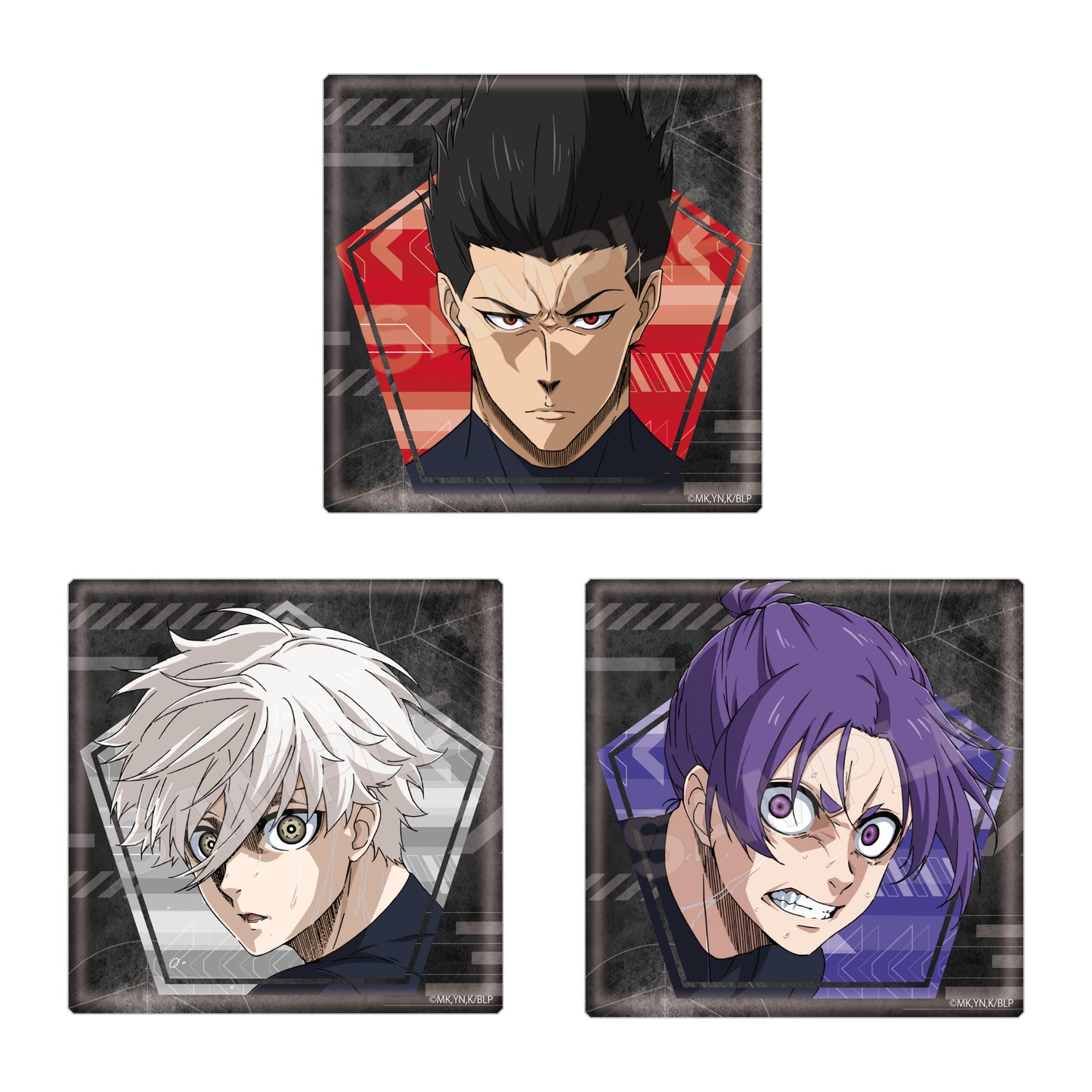 ブルーロック_ビッグスクエア缶バッジ /02 第2弾(全5種) 1BOX