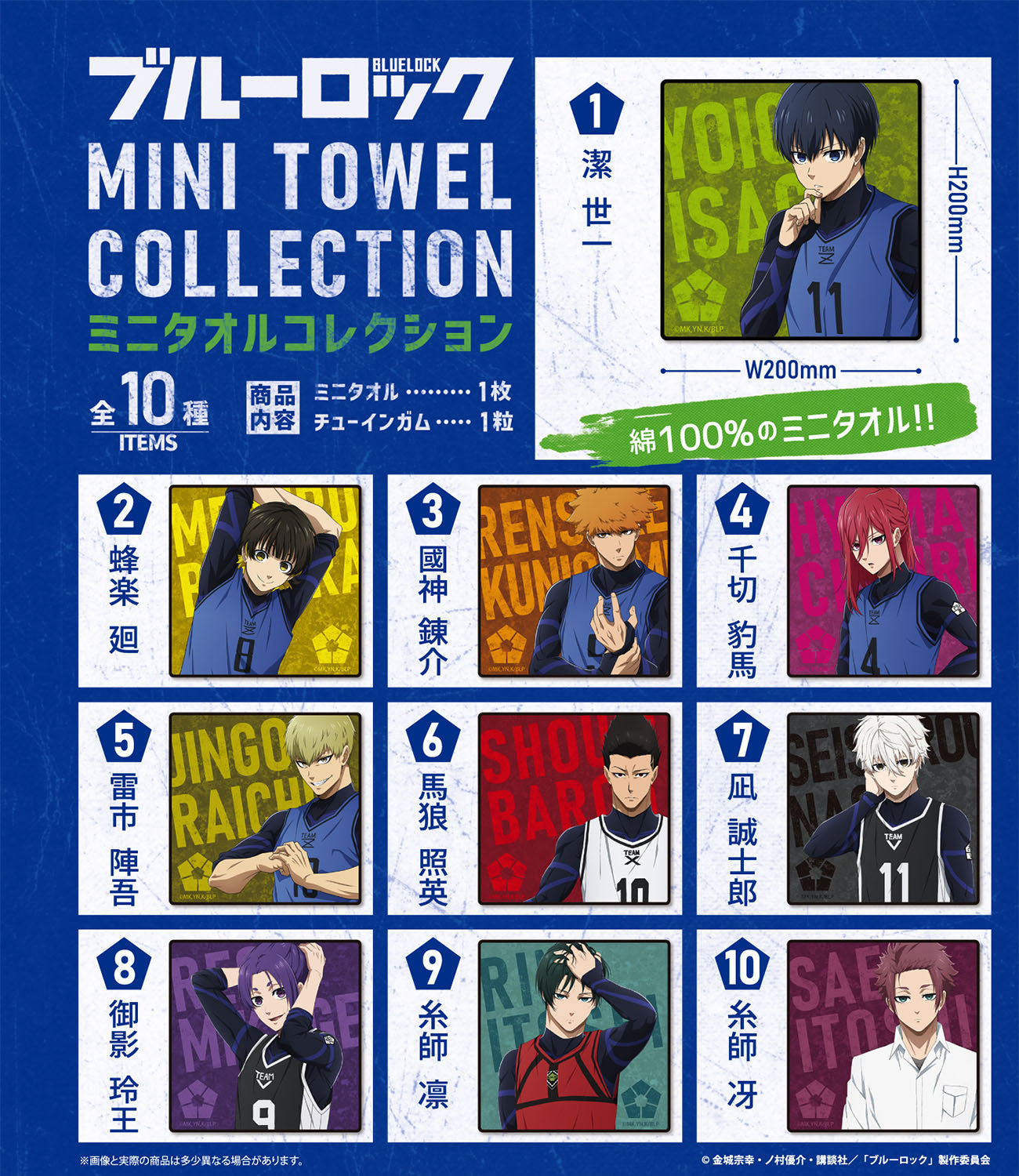ブルーロック_【食玩】ミニタオルコレクション 1BOX