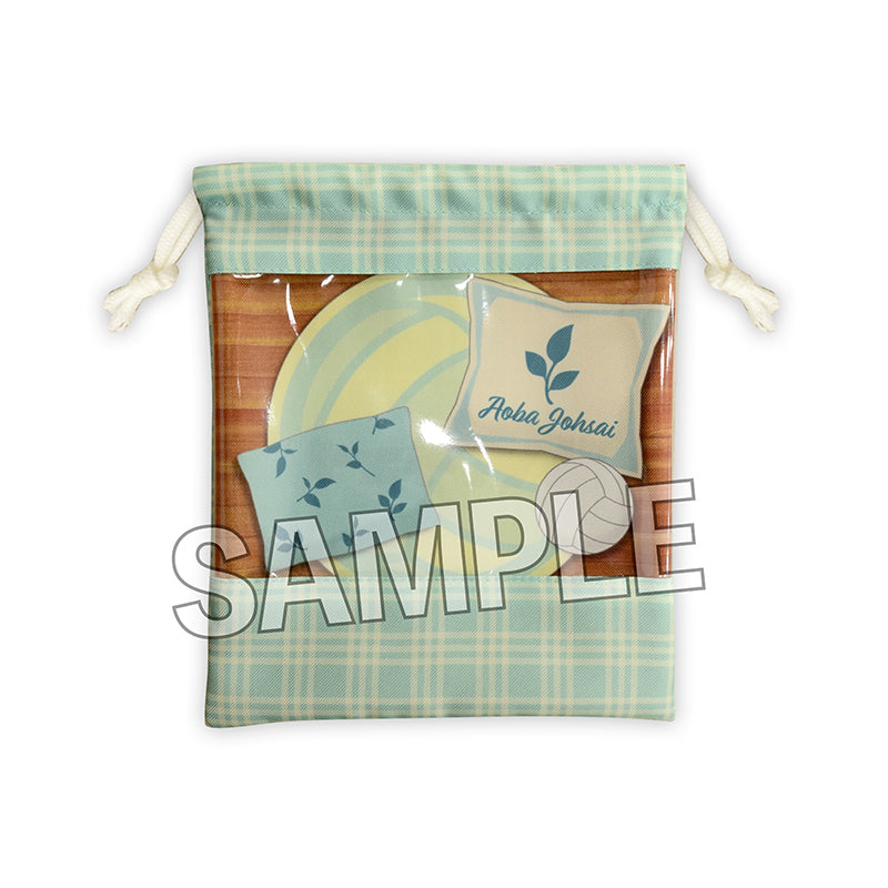 ハイキュー!!_指の上の窓付き巾着 お昼寝ver. 青葉城西高校