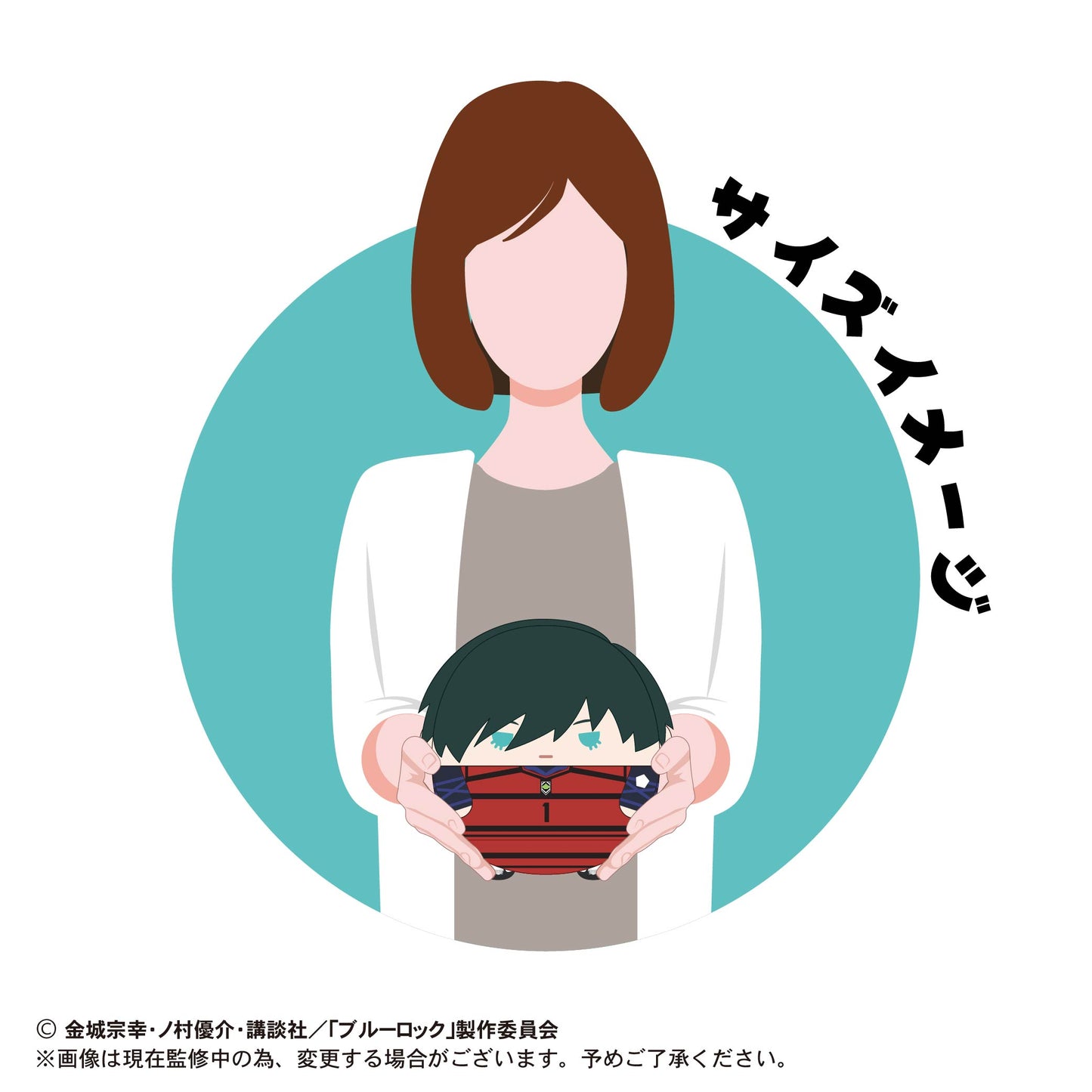 ブルーロック_ふわコロりんMsize3 D:糸師凛