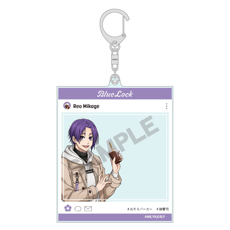ブルーロック_SNS風アクリルキーホルダー/御影玲王_パーカー