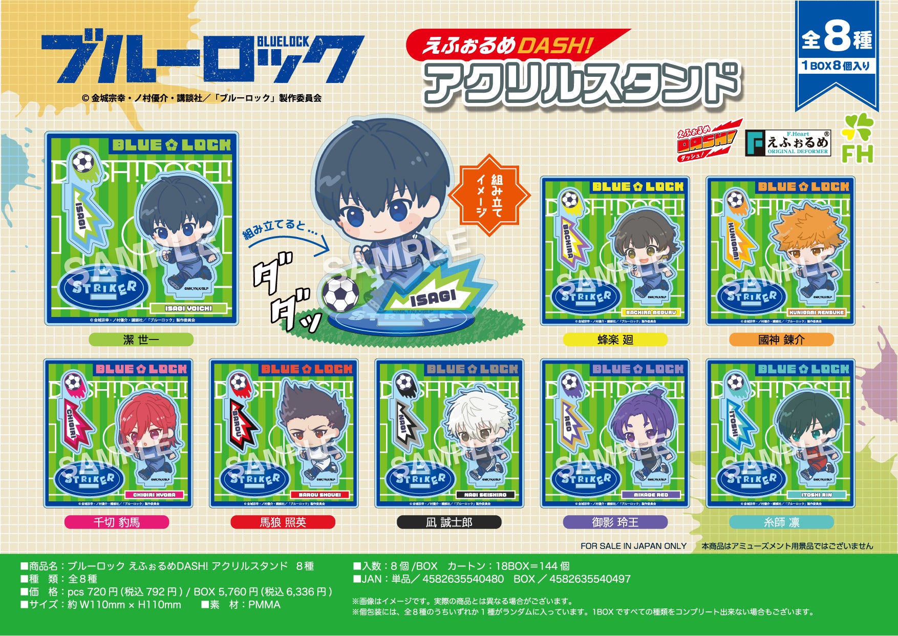 ブルーロック_えふぉるめDASH! アクリルスタンド BOX