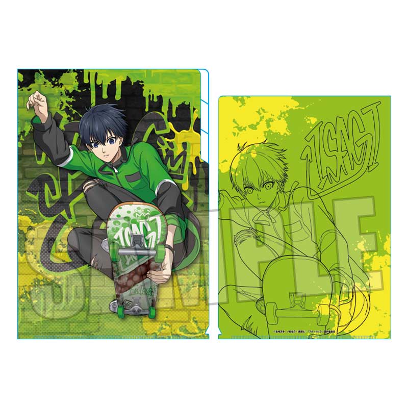 ブルーロック_クリアファイル3ポケット/潔 世一 スケーターver.