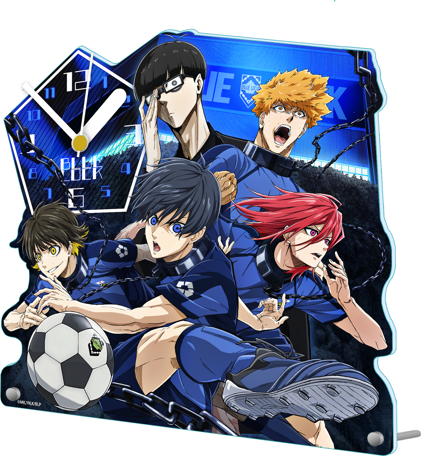 ブルーロック_アクリル置時計
