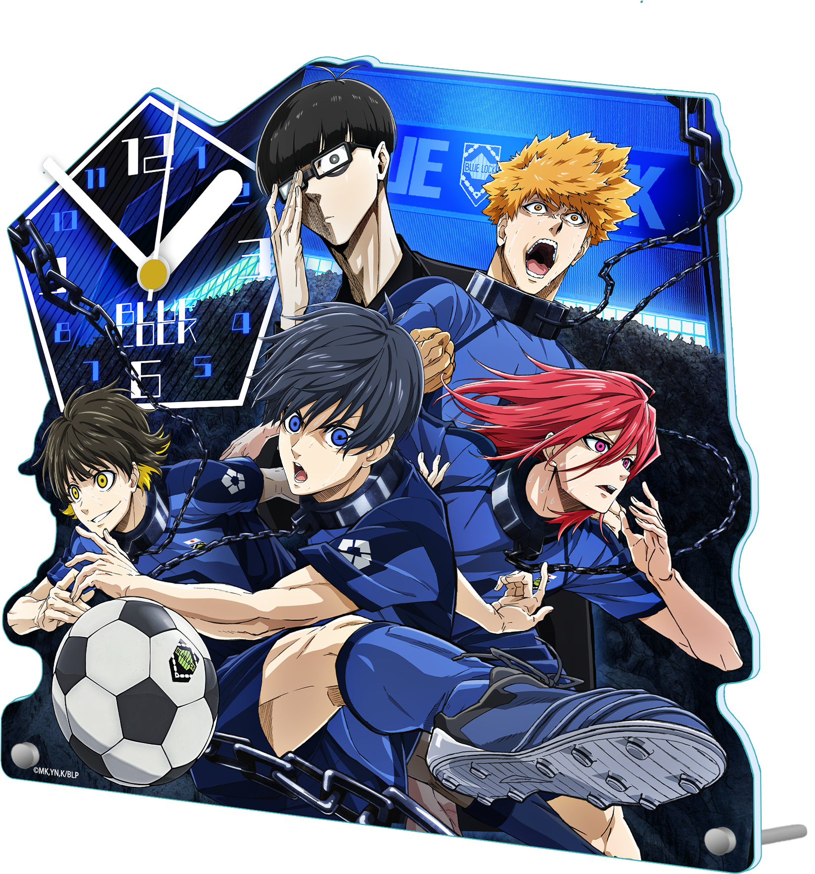 ブルーロック_アクリル置時計