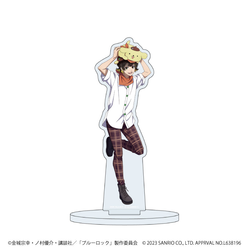 ブルーロック×サンリオキャラクターズ_キャラアクリルフィギュア02/蜂楽廻×ポムポムプリン(描き下ろしイラスト)
