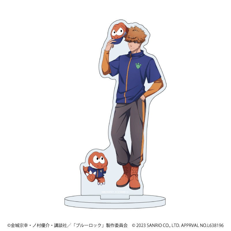 ブルーロック×サンリオキャラクターズ_キャラアクリルフィギュア03/國神錬介×ウィアーダイナソアーズ(描き下ろしイラスト)