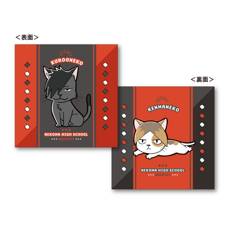 ハイキュー!!_スクエアミニクッション B:クロオネコ/ケンマネコ