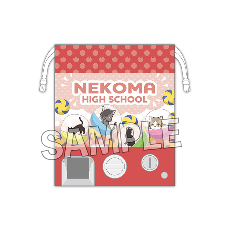 ハイキュー!!_座ぬいの窓付き巾着 夏ver. 音駒高校