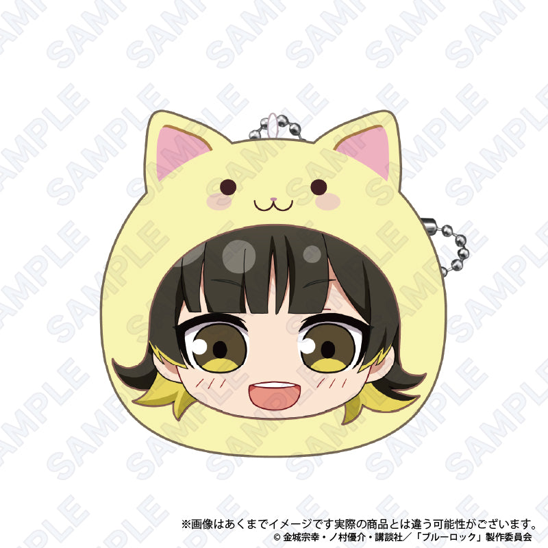 ブルーロック_もちふわクッションキーホルダー(まるめいつ絵柄) 蜂楽廻