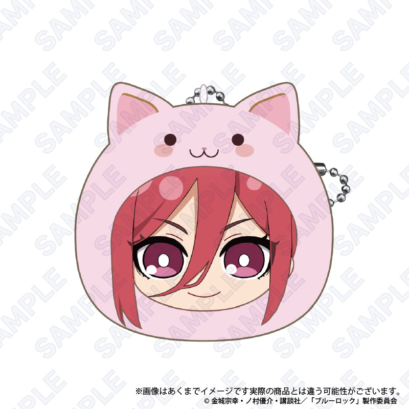 ブルーロック_もちふわクッションキーホルダー(まるめいつ絵柄) 千切豹馬