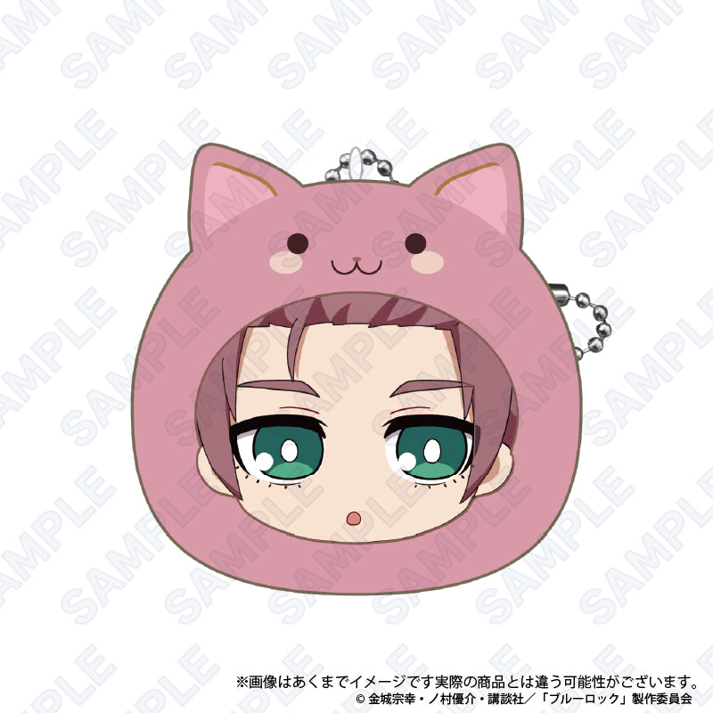 ブルーロック_もちふわクッションキーホルダー(まるめいつ絵柄) 糸師冴
