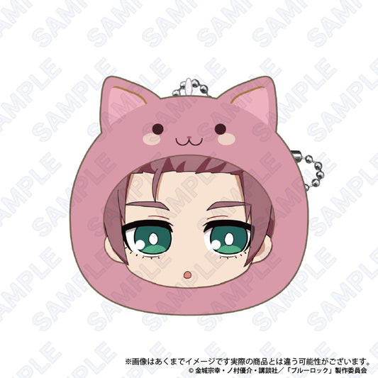 ブルーロック_もちふわクッションキーホルダー(まるめいつ絵柄) 糸師冴