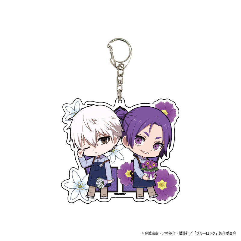 ブルーロック_デカアクリルキーホルダー08/花ver. デザインD(ミニキャライラスト)
