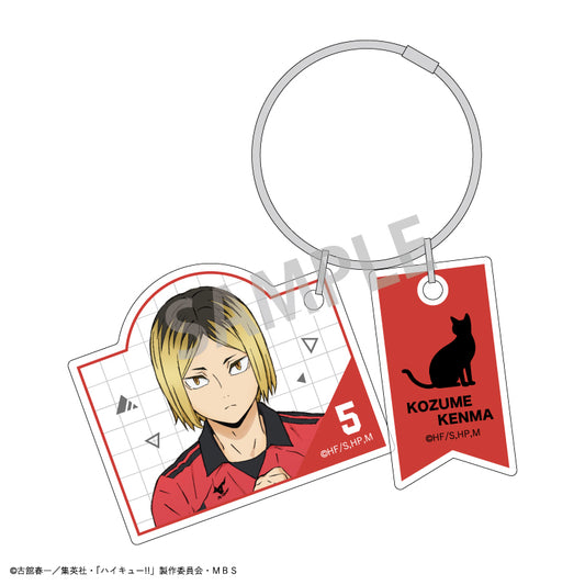 ハイキュー‼_ワイヤー２パーツアクリルキーホルダー_孤爪 研磨