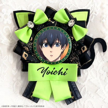 ブルーロック_猫耳付きロゼット&缶バッジセット 潔世一