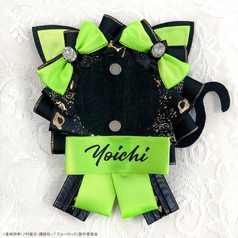 ブルーロック_猫耳付きロゼット&缶バッジセット 潔世一