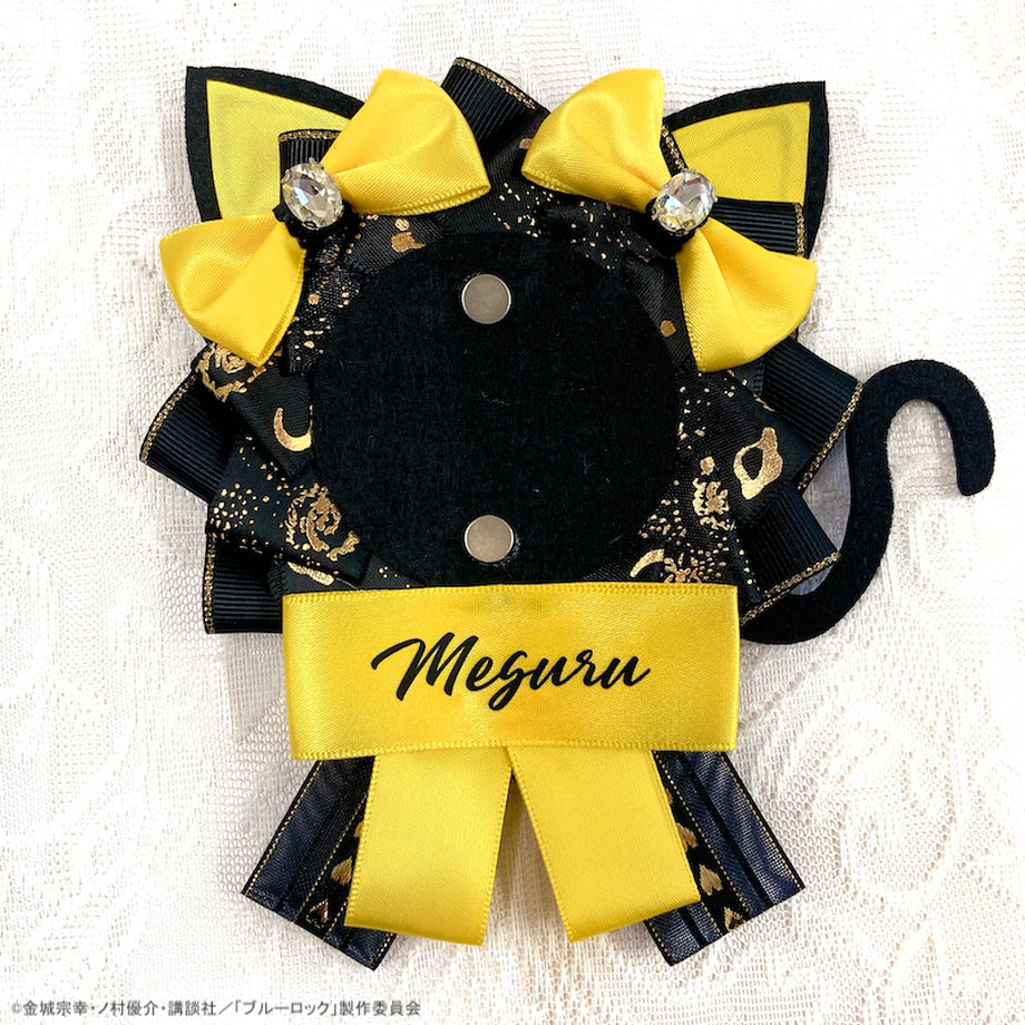 ブルーロック_猫耳付きロゼット&缶バッジセット 蜂楽廻