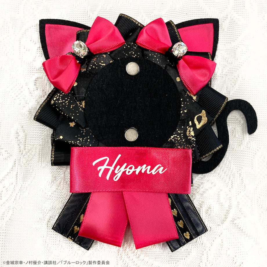 ブルーロック_猫耳付きロゼット&缶バッジセット 千切豹馬