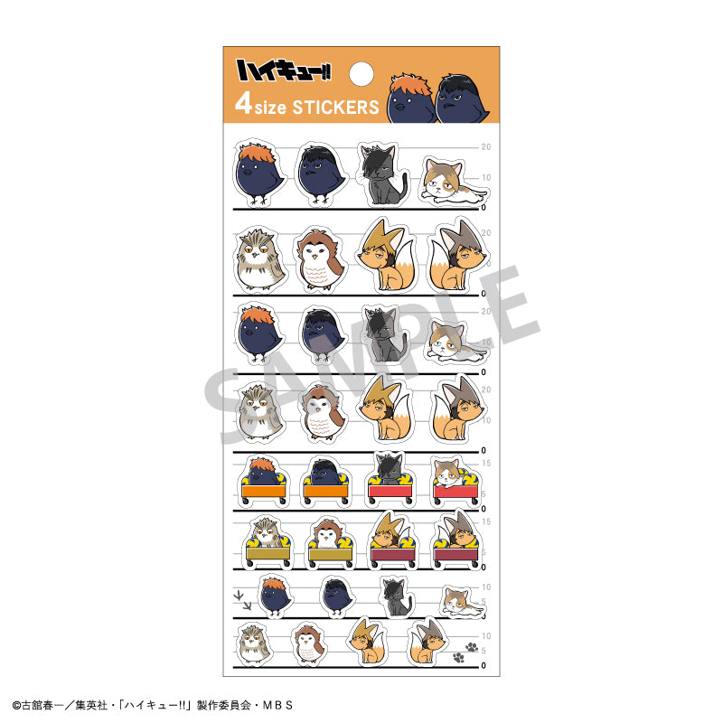 ハイキュー!!_4サイズステッカー_動物ミニキャラ