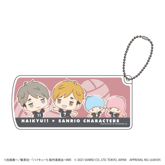ハイキュー!!×サンリオキャラクターズ_スライド式小物ケース06/Fパターン(ミニキャライラスト)