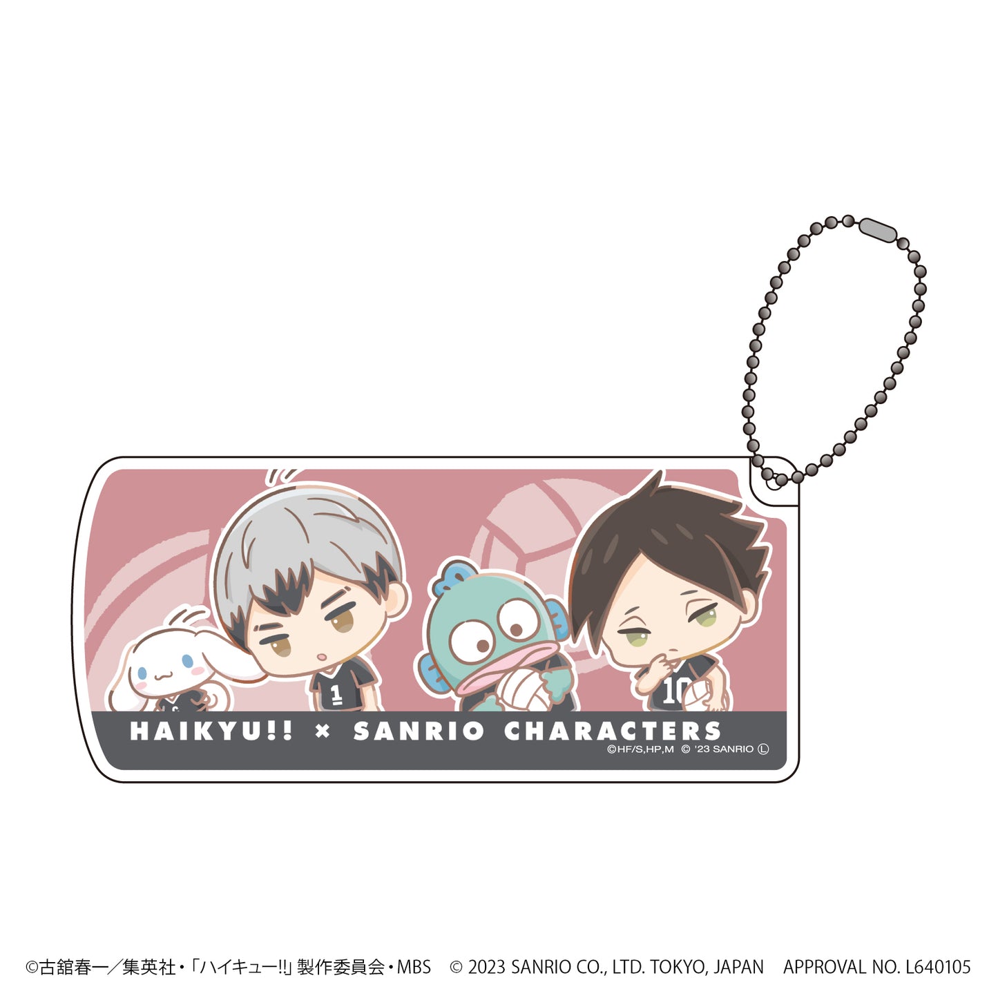 ハイキュー!!×サンリオキャラクターズ_ライド式小物ケース07/Gパターン(ミニキャライラスト)