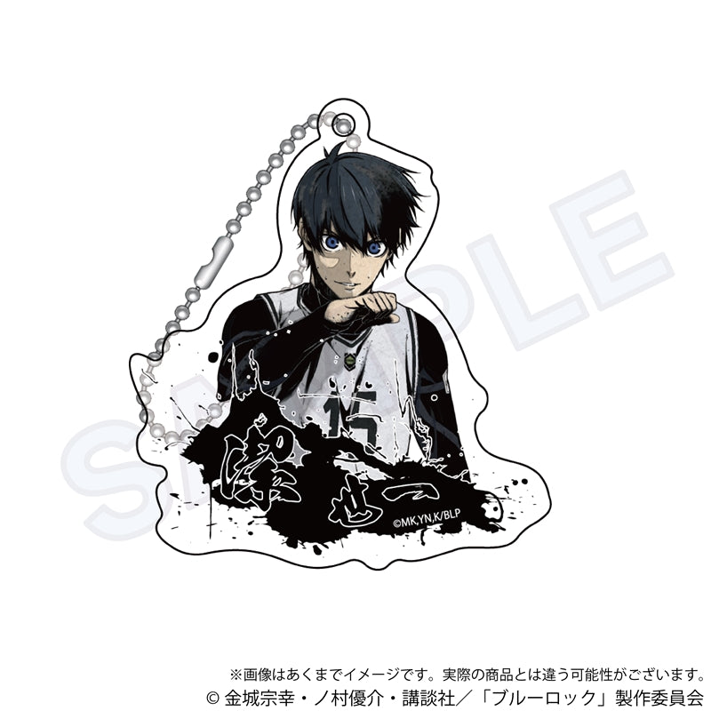 ブルーロック_墨絵風アクリルキーホルダー　潔 世一