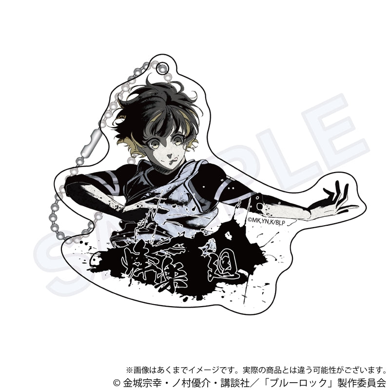 ブルーロック_墨絵風アクリルキーホルダー　蜂楽　廻