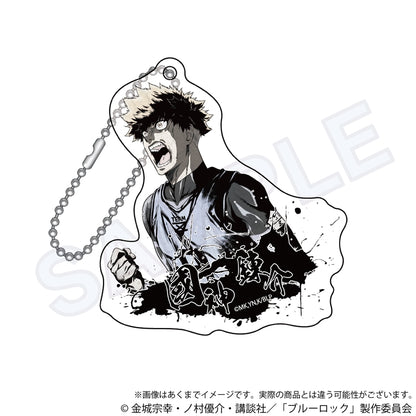 ブルーロック_墨絵風アクリルキーホルダー　國神　錬介