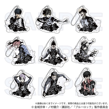 ブルーロック_墨絵風アクリルキーホルダー　凪　誠士郎