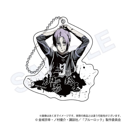 ブルーロック_墨絵風アクリルキーホルダー　御影　玲王