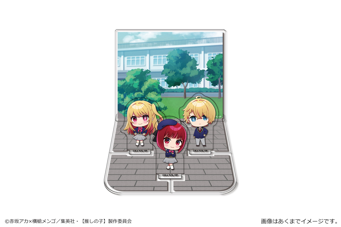 推しの子_アクリルジオラマスタンド 03 アクア&ルビー&有馬かな