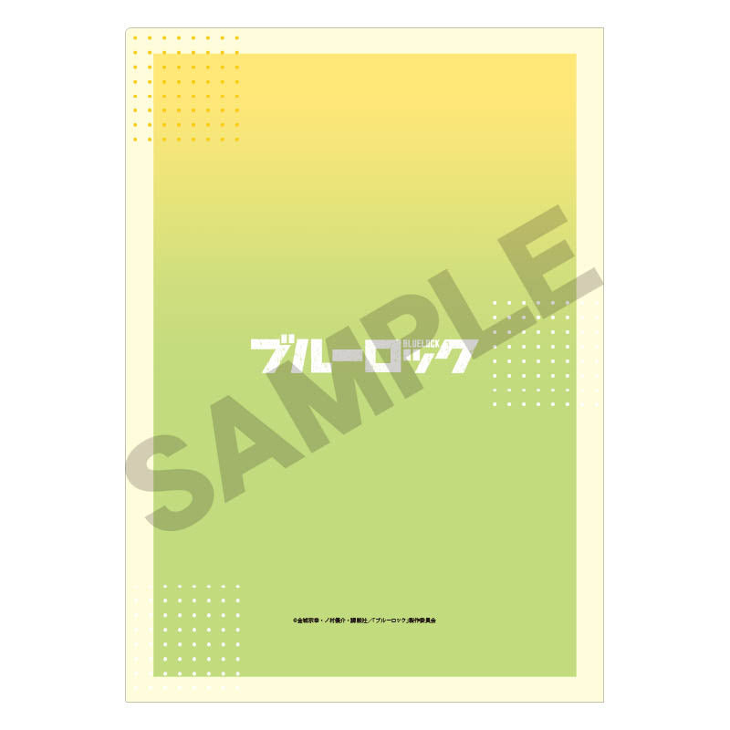 ブルーロック_シングルクリアファイル　グリーンイエロー