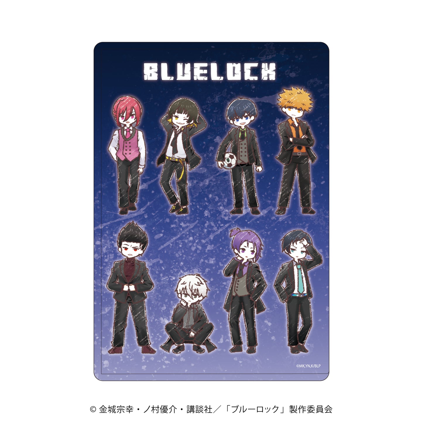 ブルーロック_キャラクリアケース03/スーツver. 整列デザイン(グラフアートイラスト)