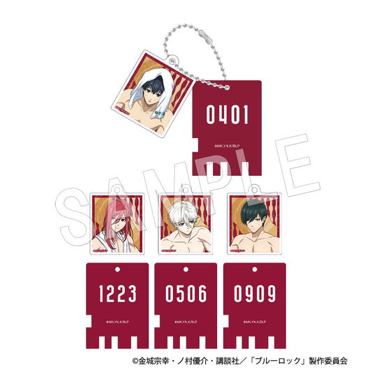 ブルーロック_トレーディング銭湯錠風キーホルダー 風呂の日ver.